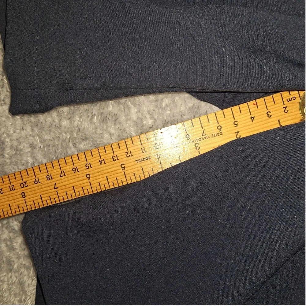Perry Ellis Mens Shorts Cargo Casual Comfort Relaxed Fit Flat Front Size 36 Blue